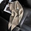 Chapéu Quente de Outono Inverno e Cachecol em Um Estilo Coreano Liso Casual Chapéu Tricotado