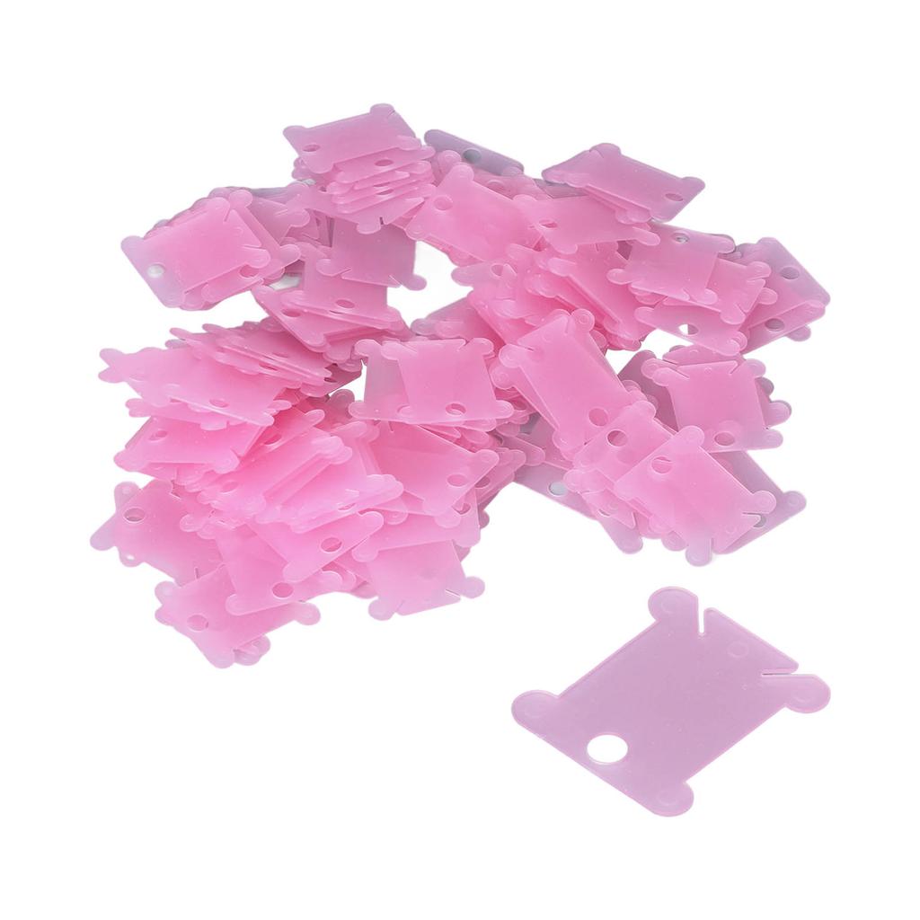 200Pcs Plastic Floss Bobbin Sorting Storage Function Beautiful Practical Household DIY Sewing Thread StoragePink