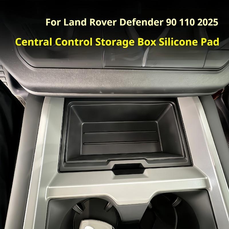 For Land Rover Defender 90 110 2025 Car Central Control Storage Box Lower Silicone Storage Compartment in The Center Console