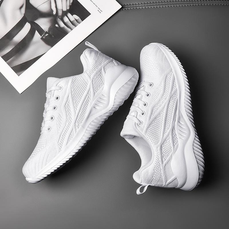 Student Men's Raw White Sneakers Male Female Teen Running Shoes Girls White Shoes