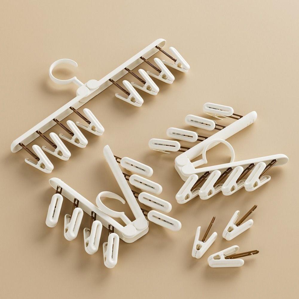 3 Pieces Non-Slip Sock Drying Rack Detachable Clothes Drying Rack Underwear Drying Clips  Balcony