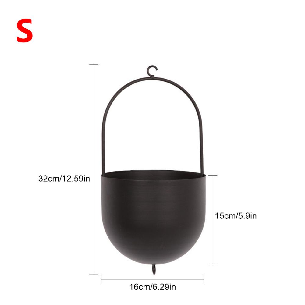 Hängende Pflanztöpfe, minimalistischer Blumentopfbehälter, hängende Blumentöpfe aus Metall, kreativ für den Innen- und Außenbereich, Garten, Balkon