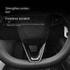 Real Carbon Fiber Steering Wheel Patch for Tesla Model 3+ Steering Wheel U-shaped Protective Cover 2026 New Model 3 Highland