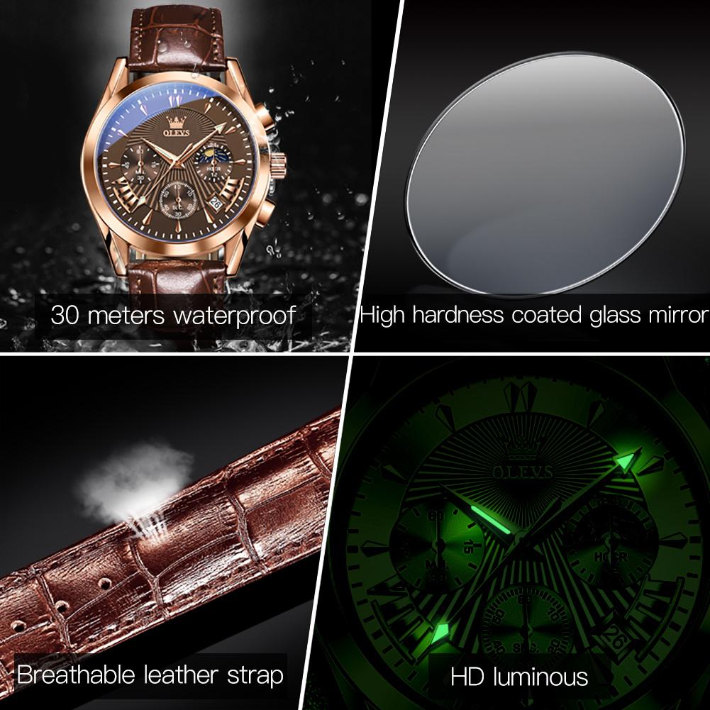 Oris brand multifunctional sports timing quartz watch men's watch men's watch 2876