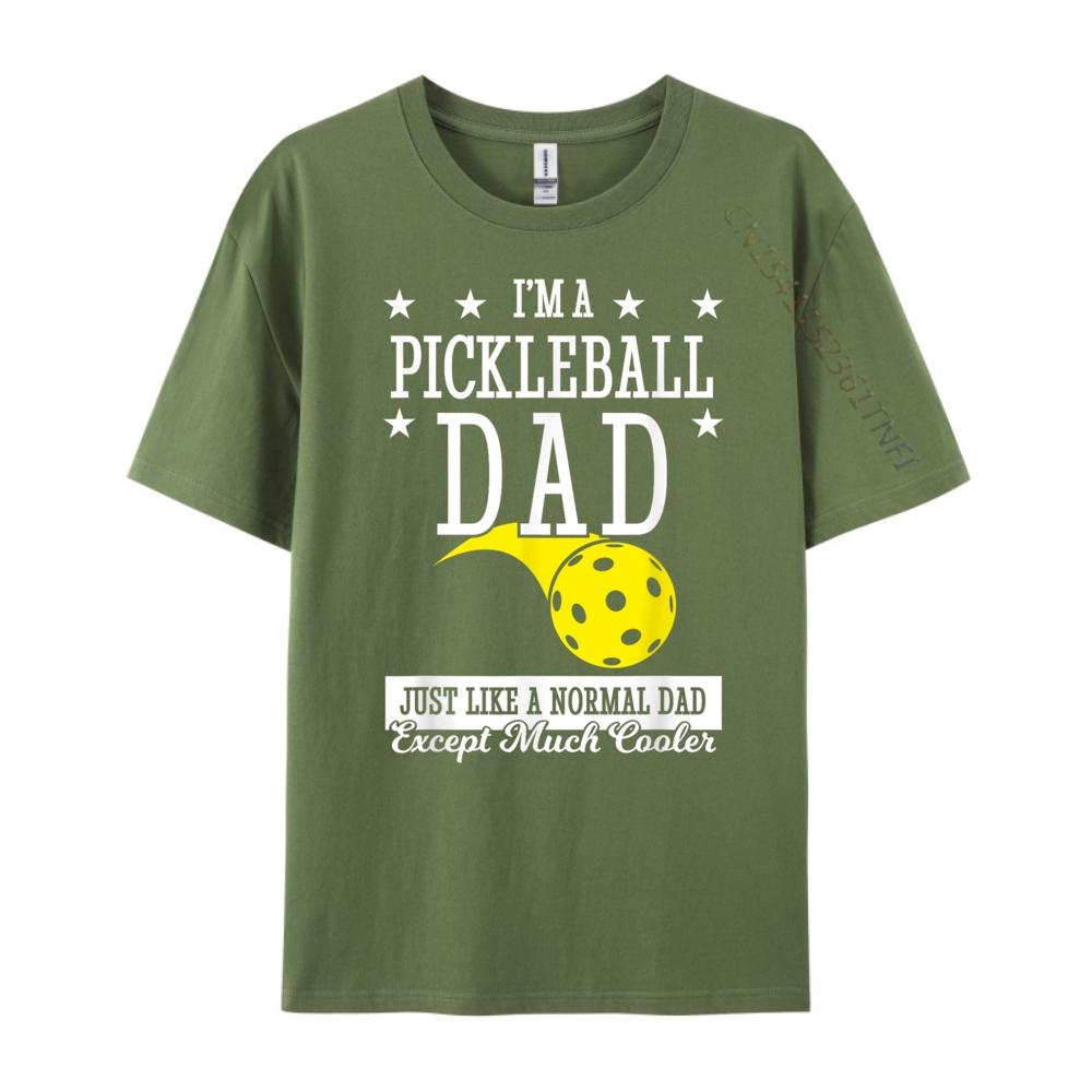 Pickleball Dad Much Cooler Teeshirt Shirts Gift White Graphic Tee Mens TShirts Printed On