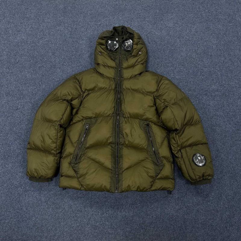 Mens Oversized Hooded Puffer Jacket Streetwear Cotton Parka Loose Fit Winter Coat In Black Gray Green Blue