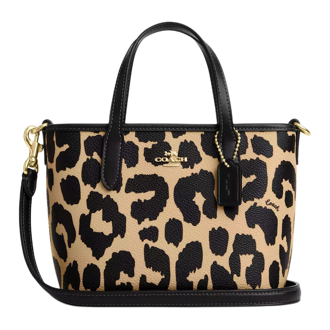 

Coach City 15 Brand Logo Detachable Shoulder Strap Coated Canvas Tote Bag Shopping Bag Shoulder Crossbody Handbag Mini Women tote CW034-IMXAC Basic Set (Bag+Dust Bag)