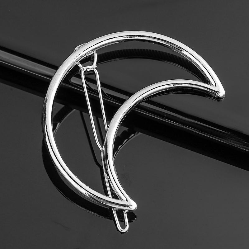 

Новая металлическая геометрическая заколка для волос в форме сердца любви, элегантная круглая заколка-автомат для женщин, девушек, милые золотые шпильки, заколки-автоматы, аксессуары для волос