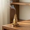 Praying Hand Lotus Hand Incense Holder Lotus-Base Tabletop Incense Base  Study Room