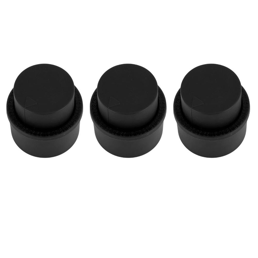 3 PCS Red Black Soda Bottle Stopper Press Type Sealing Beverage Bottle Cover Home Kitchen Storage