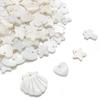 2-10pcs White Heart Star Cross Shell Shape Natural Freshwater Shell Pendant Charms For Jewelry Making DIY Necklace Earrings