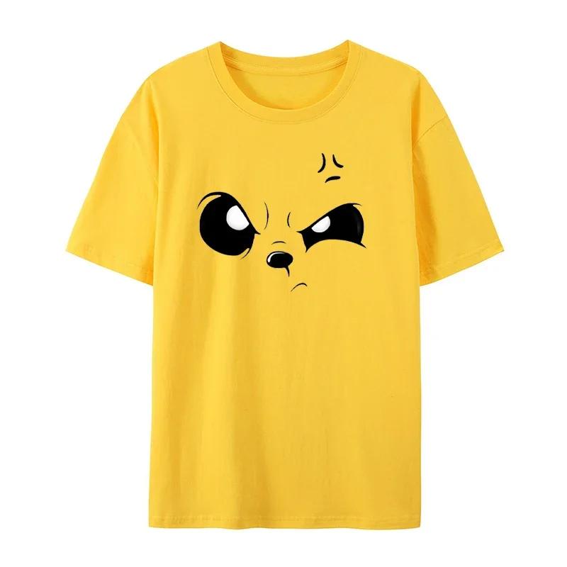 Summer Men's Round Neck Cute and Fun Printed T-shirts, Fashionable, Casual and Versatile Daily T-shirts for Men