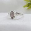 Rose Quartz Silver Ring, Pure 925 Sterling Silver Handmade Jewelry, Silver Jewelry, Unisex Ring Ar8945