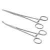 1pc Stainless Steel Hemostatic Forceps Surgical Forceps Tool Hemostat Locking Clamps Forceps Fishing Pliers Curved/Straight Tip 3