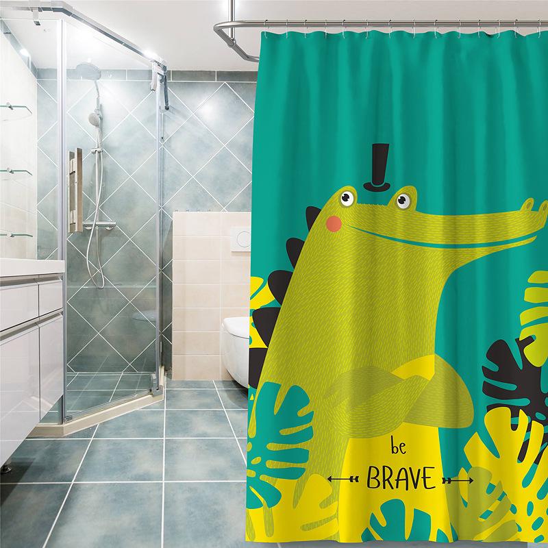 

Занавеска-перегородка для туалета, современное искусство, водонепроницаемая занавеска для душа, устойчивая к плесени, простая занавеска для туалета