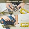 Door Hinge Mortise Jig Kit Sturdy Door Hinge Router Template Cabinet Mounting Jig Mortiser Tool Door Hinge Installation Kit