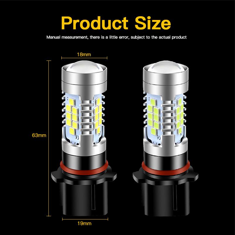 2 Stück P13W Canbus SH23W LED-Birnen Tagfahrlicht DRL Lampe Weiß Auto Zubehör Für Skoda Peugeot Mitsubishi Mazda Ford