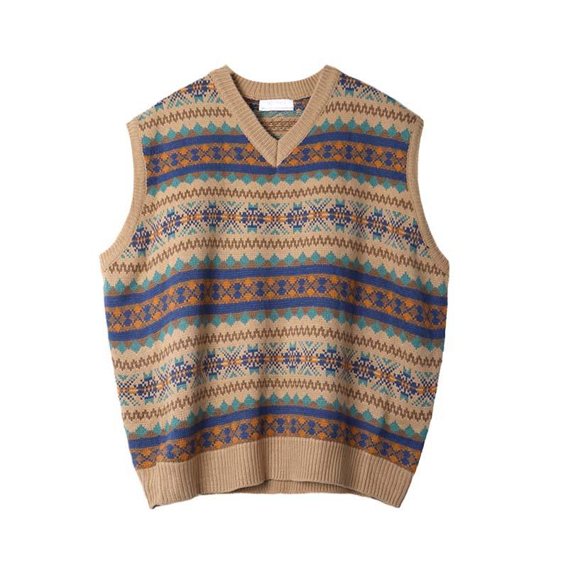 Men's Retro French Style Sleeveless Knit Vest