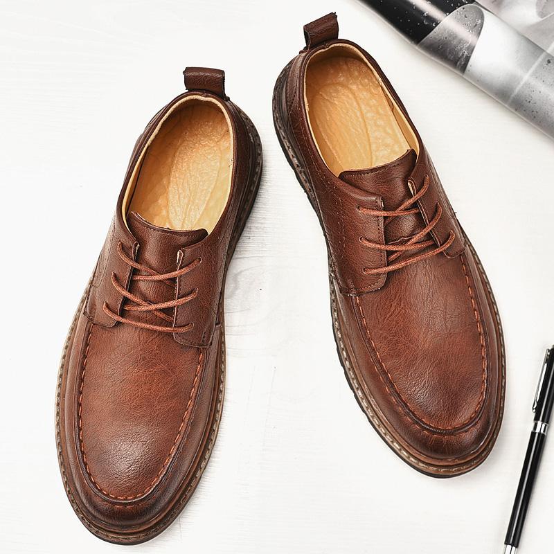 Handmade Leather Men Shoes Casual Comfortable Men Leather Shoes Men Shoes Hot Sale Outdoor Walking Shoe