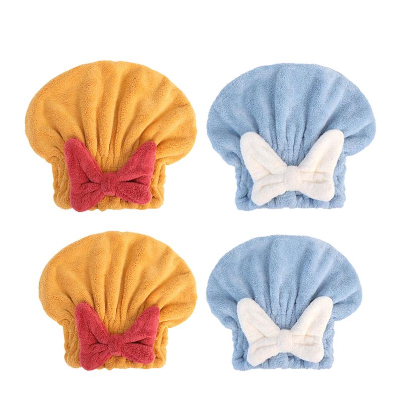FASHION Lovely Little Bear Hair Drying Cap Towel Microfiber Quickly Dry Hair Shower Hat Wrapped Towels Bathing Cap Bathroom Accessories