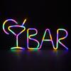 BAR Letters Shaped LED Neon Light Shop Signs Light for Party Bar Home Decor