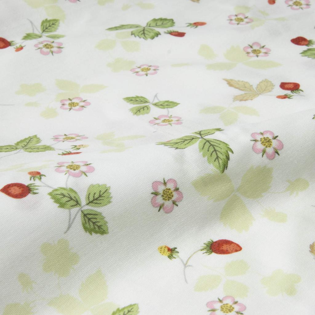 Nishikawa Duvet Cover Single Wedgwood Wild Strawberry Easy To Put On and Take Off Made In Japan Green PI07900623G [Nishikawa]