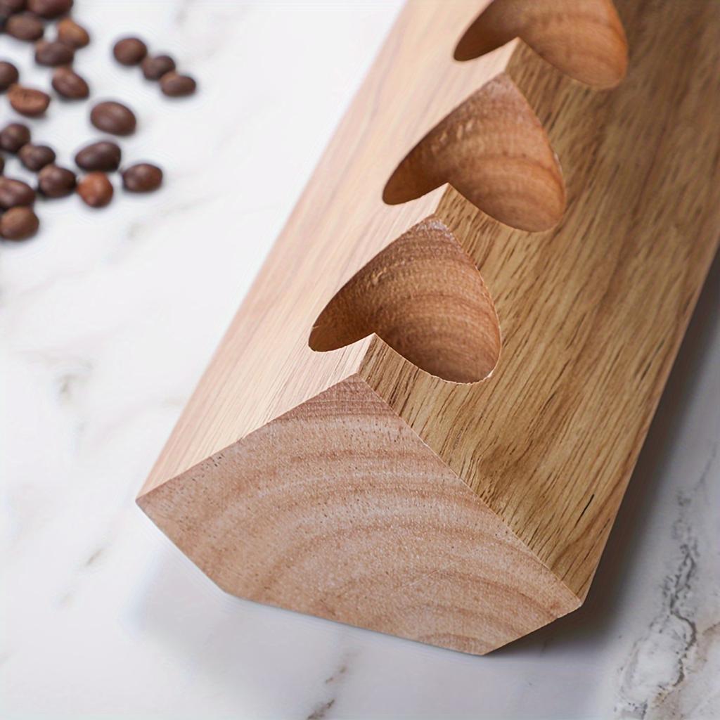 4pcs Food Jars & Canisters Glass Multipurpose Round Flip Top Reusable Test Tube With Rack Empty Coffee Beans Tea Spice Glass Storage Bottle For Bar Ho