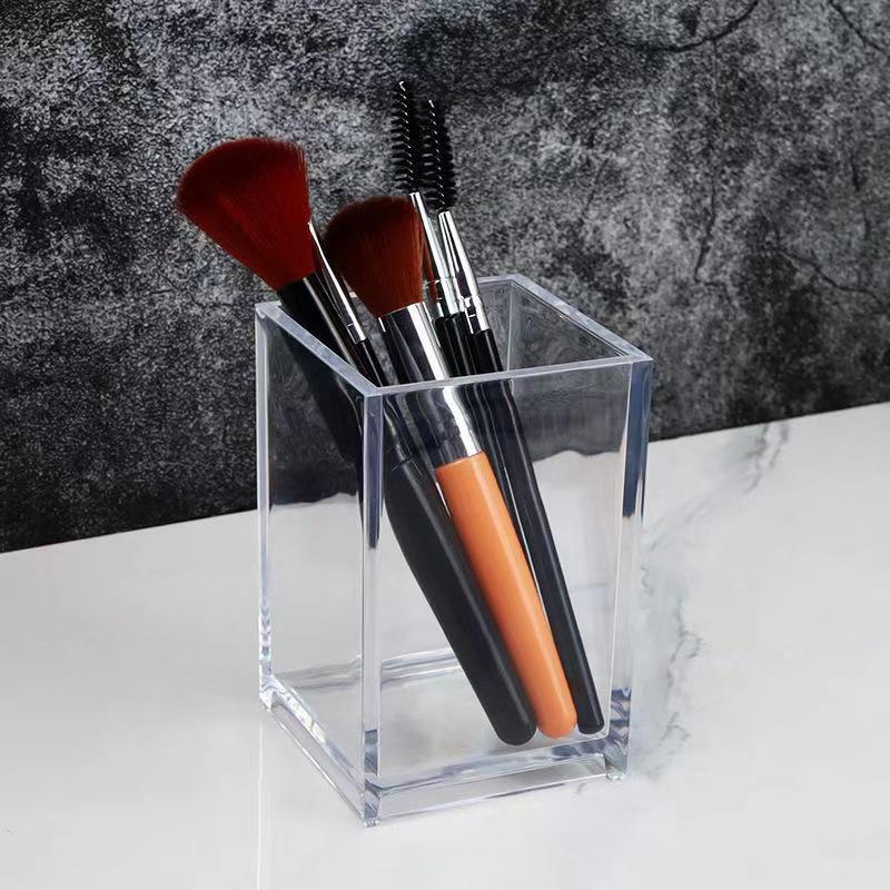 Transparent Lipstick Cosmetic Makeup Makeup Brush Tool Storage Box Case Makeup Brush Holder Table Organizer Makeup Tool