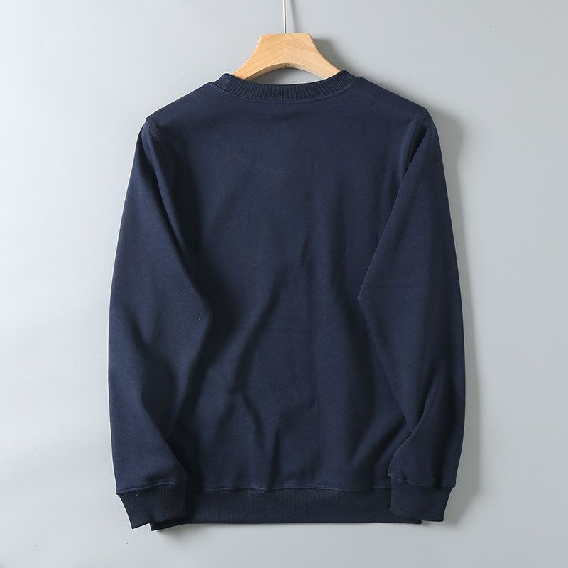 320g Heavyweight American-Style Terry Cotton Pullover Sweatshirt for Men, Spring and Autumn, Vintage Print, Long-Sleeve Casual Top