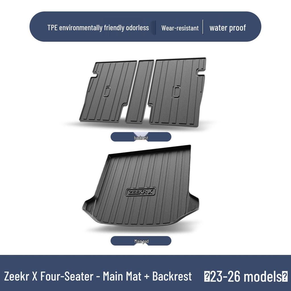 Zeekr X 2026 Model TPE Trunk Mat - Interior Accessories & Decorative Tail Box Mat