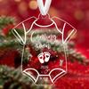1-4PC Acrylic Christmas Tree Hanging Decor Pregnancy Announcement Ornament Gift for New Expecting Parents Xmas Hanging Ornament