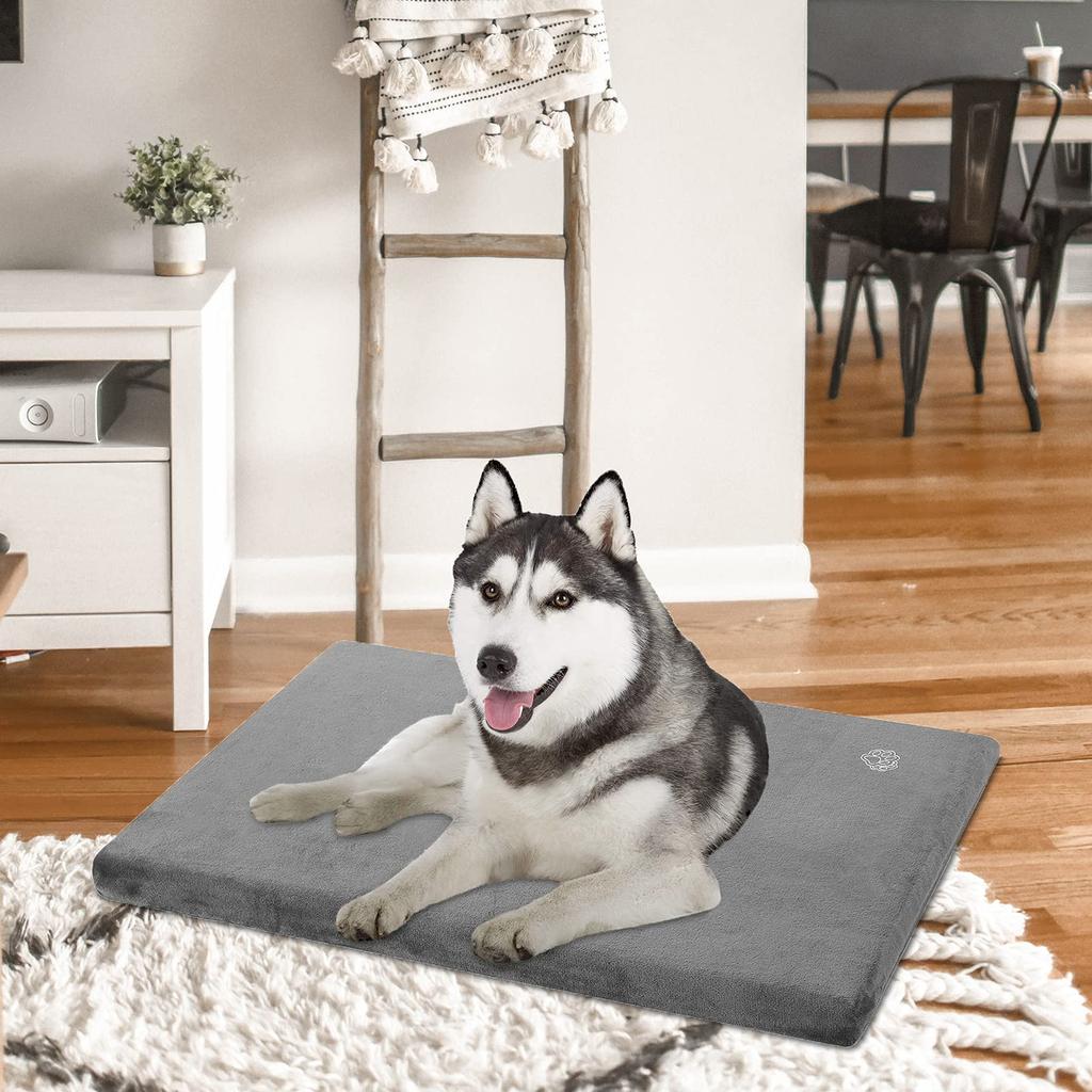 EMPSIGN Pet Mat, Dog Cushion, Dog Bed, Cat Bed, for Kennels & Cages, Indoor Use, Reversible, Summer & Winter Use, Year-Round Use, Heat and Cold Protec