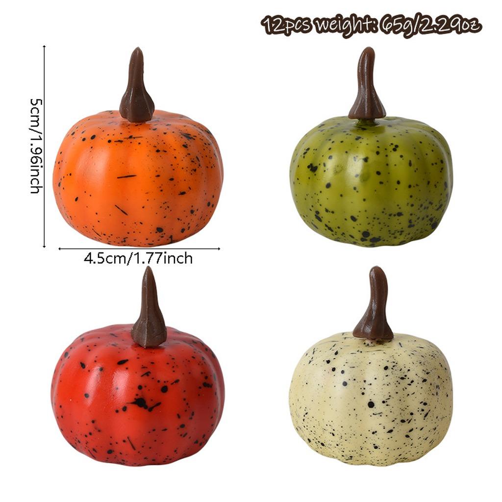 Decorative Pumpkins Vivid Artificial Mini Pumpkins Artificial Fruits Lifelike Fake Small Pumpkins For Home Decoration Home Decor