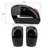Black Small Pannier with Lights for Harley Cruiser Prince Motorcycle