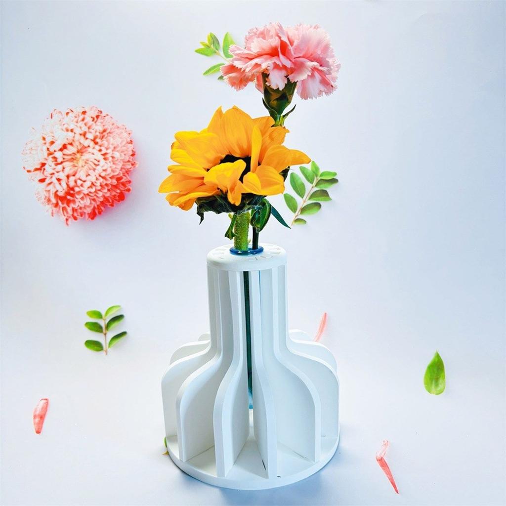 Unique Flower Vases Silicone Mold Creative Silicone Mold for Modern Flower Holder Practical Flower Arrangers Mold