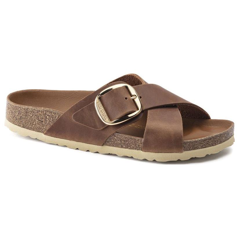 Birkenstock Leather Minimalist Style Stylish Sandal Women's Brown 1020165