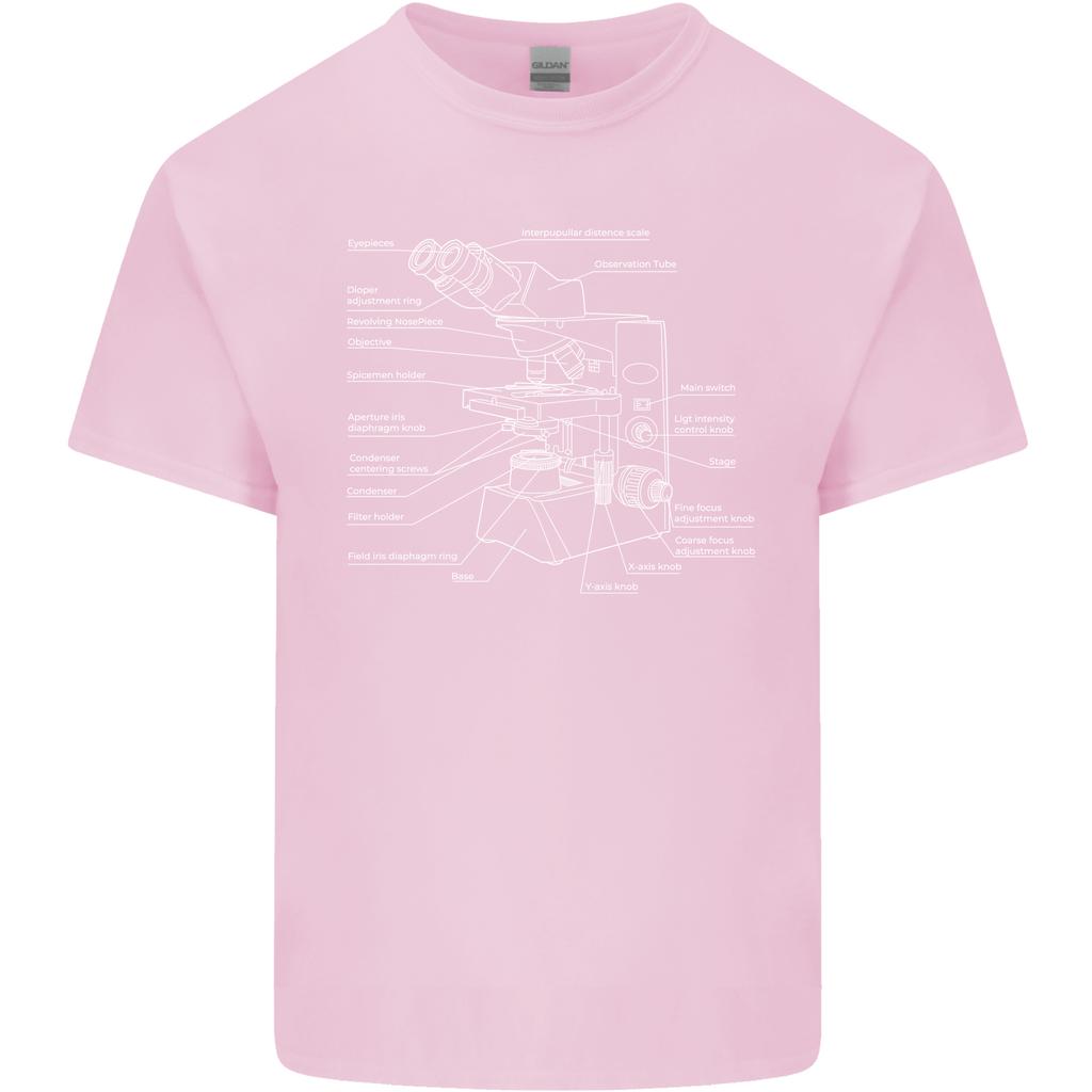 Microscope Science Biology Unisexs Light Cotton TShirt