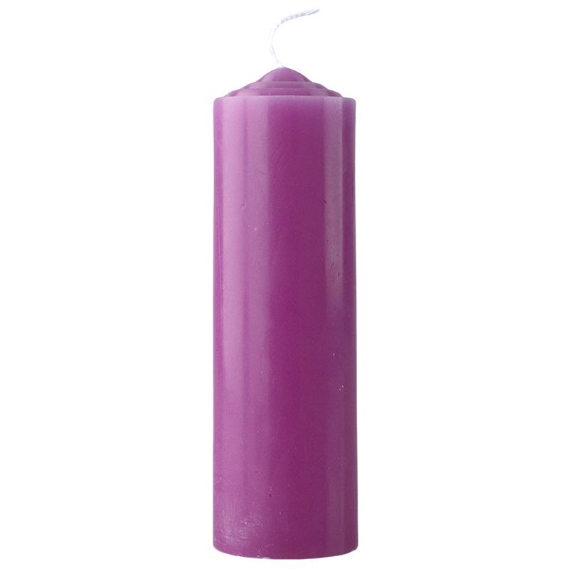 Odorless Multi-Color Extra Thick Festival and Emergency Candles: 24-Hour Lighting Backup in Red, White, Purple, Black.