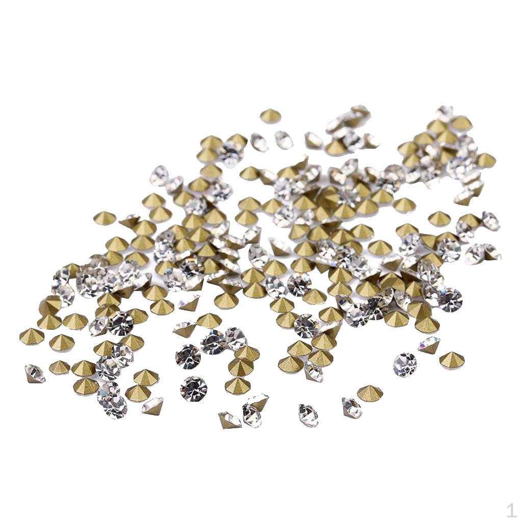 

1440 Pcs High Quality Clear / AB Colors Back Rhinestone Jewelry Crystal white 80g