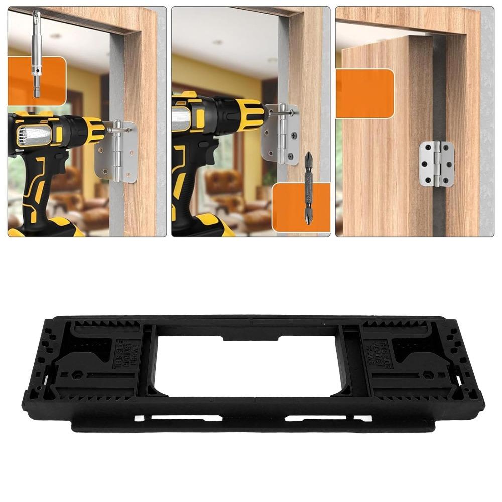 ABS Material Mortise Template Adjustable Hinge Installation Clip Kit Door Hinge Installation
