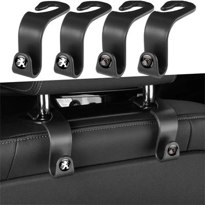 2/4pcs ABS Car Seat Hook Storage Hook Auto Accessories For Peugeot 206 207 208 306 307 308 406 407 408 508 106 107 108 2008 5008