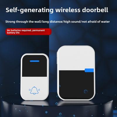 US-Standard und Europäischer Standard Haushalt Selbstgenerierte Drahtlose Türklingel Wasserdicht, Batterielos, Verdrahtungslos Eins-zu-zwei Elektronische AC Türklingel