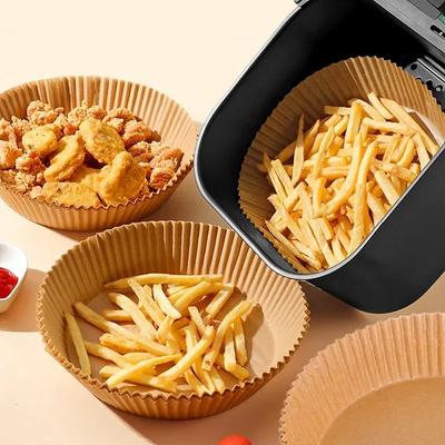 Kulatý papír do fritézy na horký vzduch Jednorázový Nepřilnavý Papíry na pečení do fritézy na horký vzduch Hrnec do mikrovlnné trouby Těsnění absorbující olej Kuchyňské doplňky