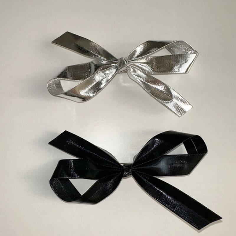 Mosxe Metalic Ribbon Hair Pin (2color)