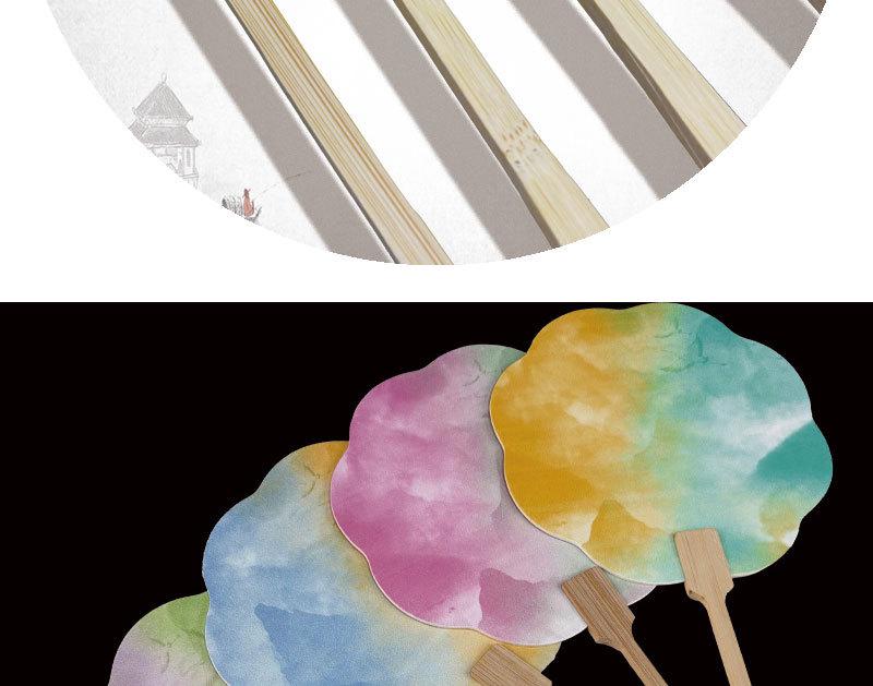 Nationaler halb reifer antiker Stil Handventilator: DIY-Malerei & Kalligraphie-Kreation