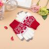 Women's Knitted Snowflake Touch Screen Gloves with Velvet Lining - Warm Wool Winter Gloves