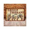 Gruppentherapie Bar Wandkunst Metallschild Vintage Humor Dekor