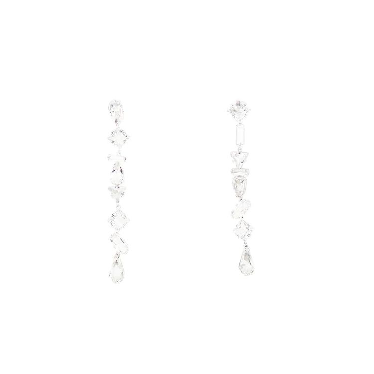 Swarovski Mesmera Drop Decoration Crystal Rhodium Plated Earrings Women earrings Silver 5661687CRYRHS Box (Random Color)