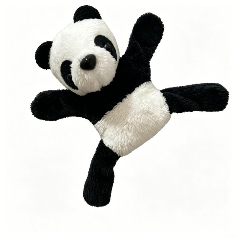 9pcs Stuffed Plush Panda Magnetic Toy Decorating Refrigerator Magnet for Home Beauty Decoration