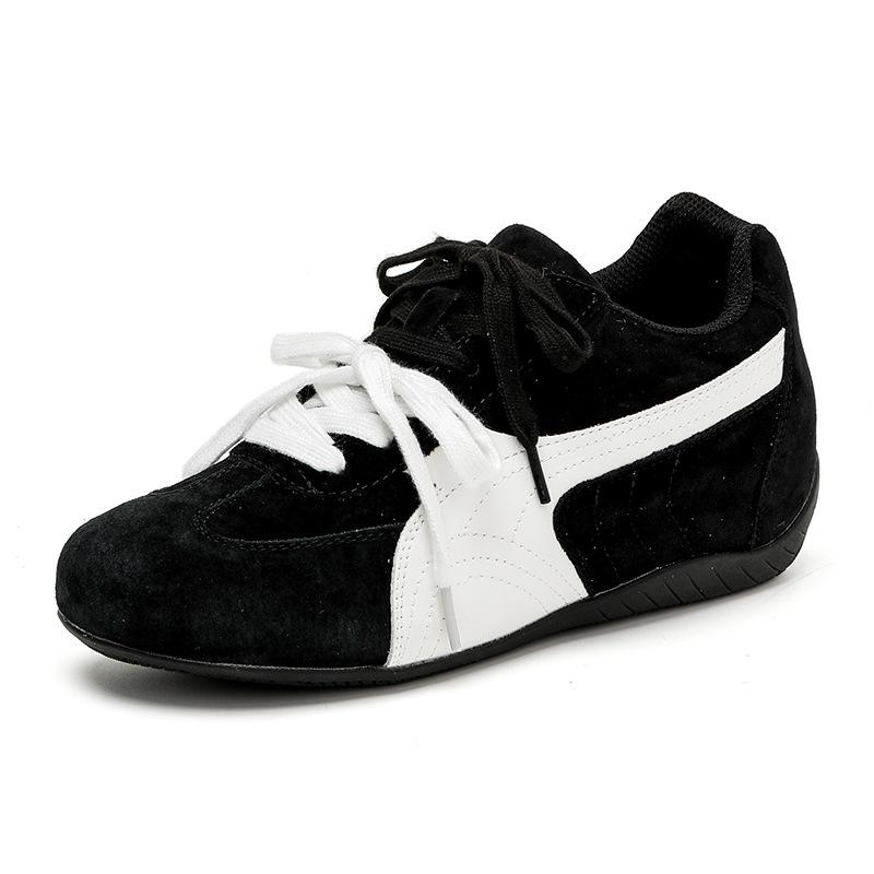 Red inner height increase women's new small soft-soled sports and leisure shoes